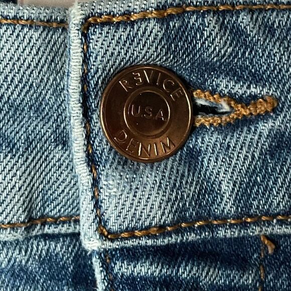 Revice Uptown Roadtrip Distressed Medium Wash Super High Rise Jeans (Size: 27) - Picture 16 of 16